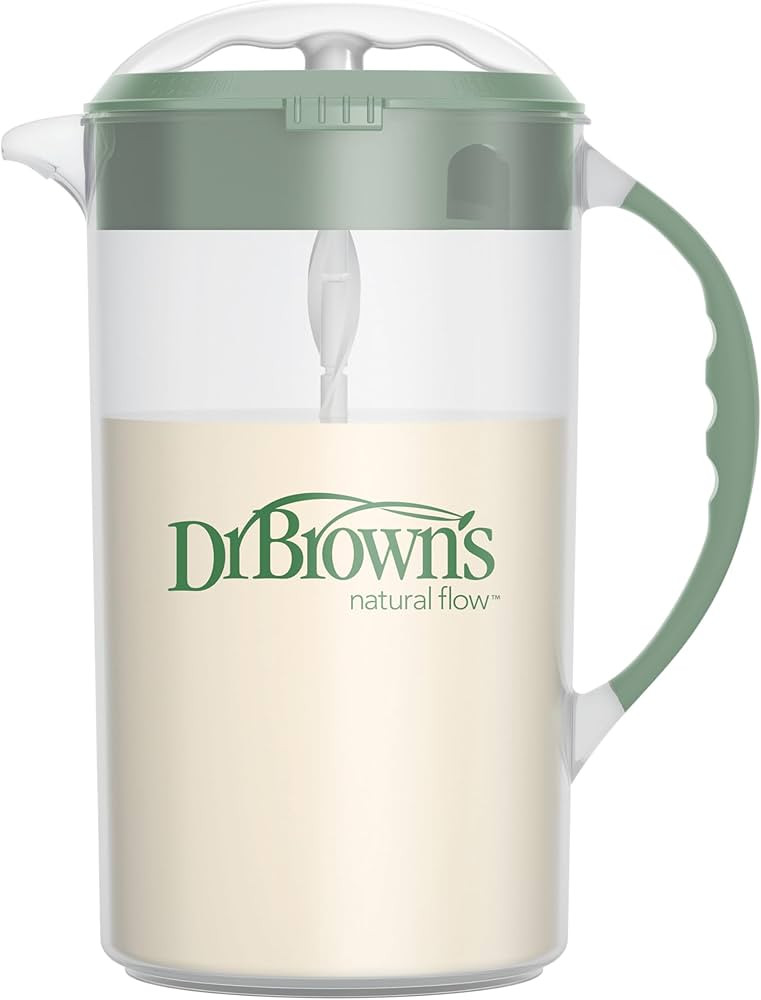 Dr. Brown's Baby Formula Mixing Pitcher with Adjustable Stopper, Locking Lid, & No Drip Spout, 32... | Amazon (US)