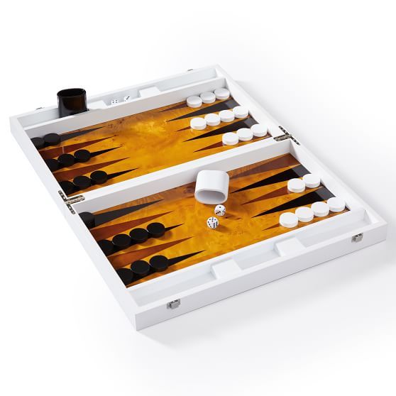 DELUXE WOODEN BACKGAMMON GAME SET | Mark and Graham