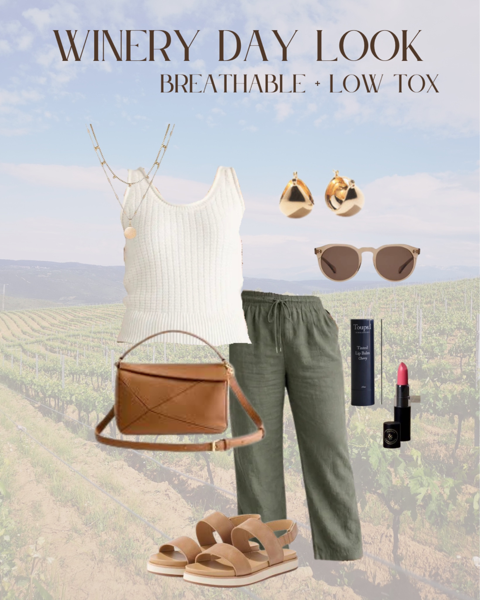 Outfits for sipping wine without the synthetic overload 🍇
I always try to pack pieces made with natural fibers when we travel—lighter, more breathable, and just overall more comfortable for long days out. This would be so cute for Napa… or honestly any winery date close to home.

#cleanlivingstyle #wineryvibes #naturalfibers #effortlessstyle #momstyle

#LTKTravel #LTKdayinmylife #LTKootd