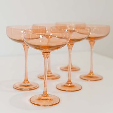 Estelle Colored Glass Champagne Coupe | West Elm (US)