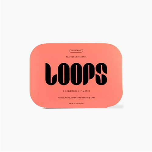 LOOPS Weekly Reset Hydrogel Lip Mask - Super Hydrating Mask for Moisturizing Lips - Rejuvenate and Reduce Signs of Puffiness - Lip Plumping Mask - Cooling and Refreshing Collagen Lip Mask - 5 Pc | Amazon (US)