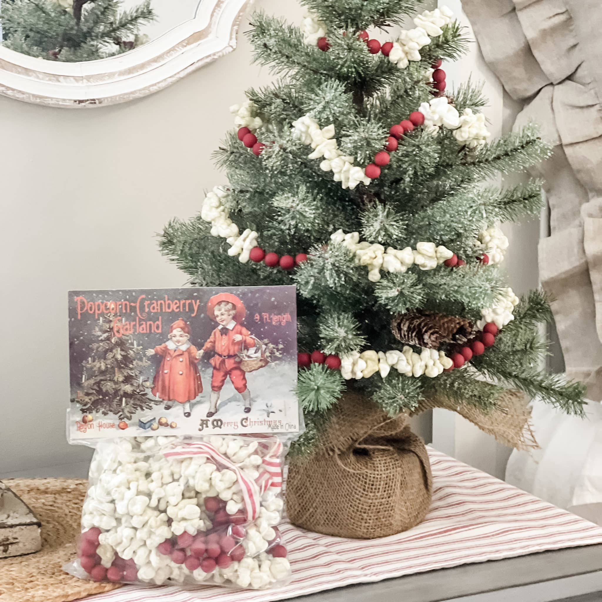 Popcorn & Cranberry Garland | Piper Classics