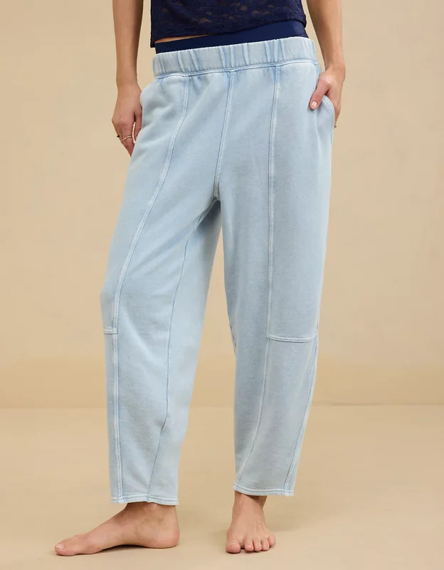 Aerie Seams Right Barrel Leg Sweatpant | Aerie
