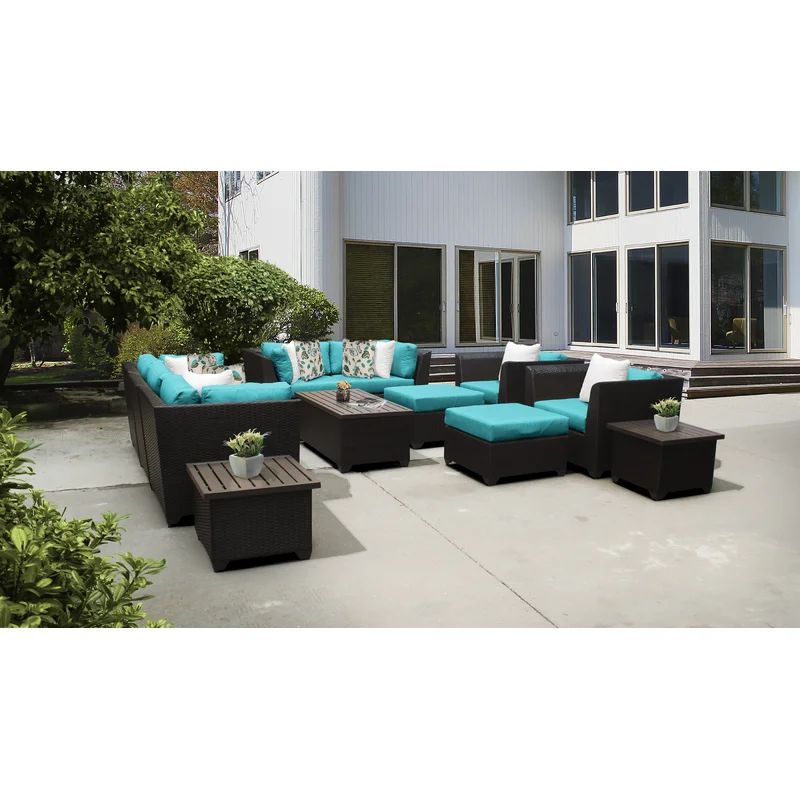 Tegan Wicker/Rattan 7 - Person Seating Group with Cushions | Wayfair North America