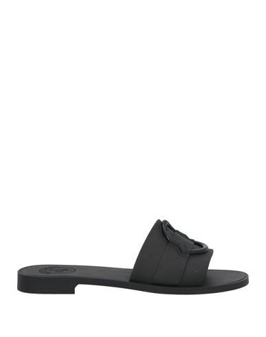 Moncler Woman Sandals Black Size 6 Rubber | YOOX (US)