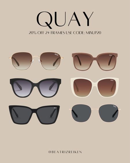 Quay Sunglasses! 

#LTKFind #LTKstyletip #LTKsalealert