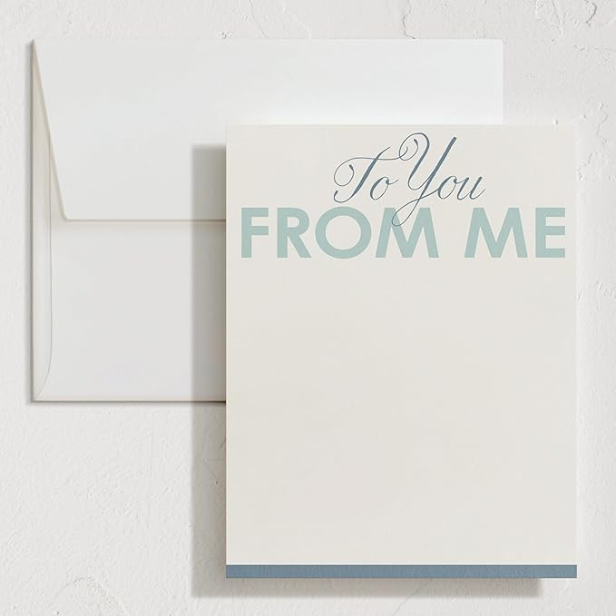 Minted To You From Me Stationery Set, Set of 10, Flat Note Cards & Envelopes for Invitiations and... | Amazon (US)