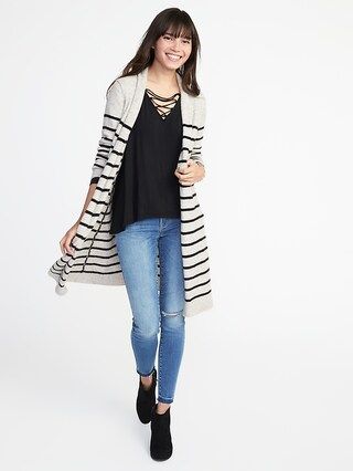 Shawl-Collar Open-Front Cardi for Women | Old Navy US