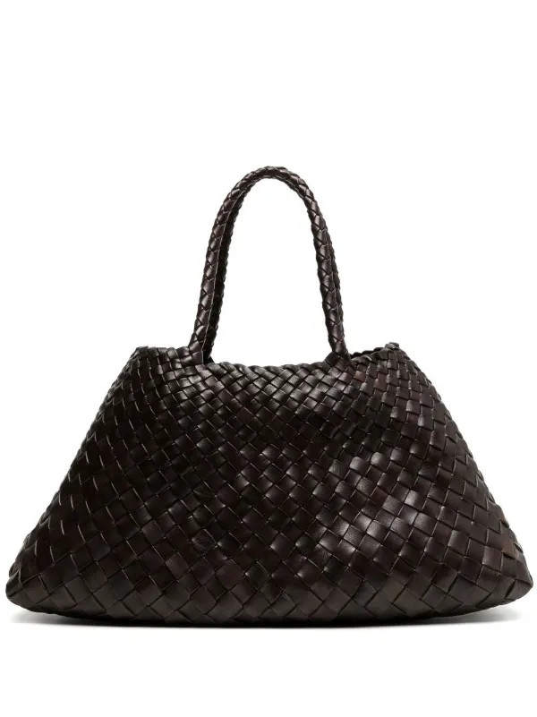 DRAGON DIFFUSION Santa Interwoven Leather Bag | Brown | FARFETCH AE | Farfetch Global