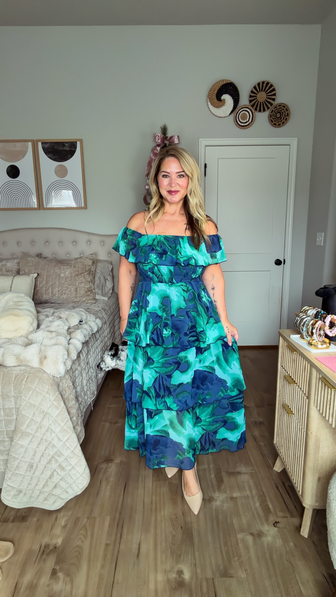 Size large in the dresses 