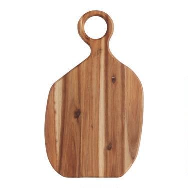 Curved Acacia Wood Serving Board | World Market