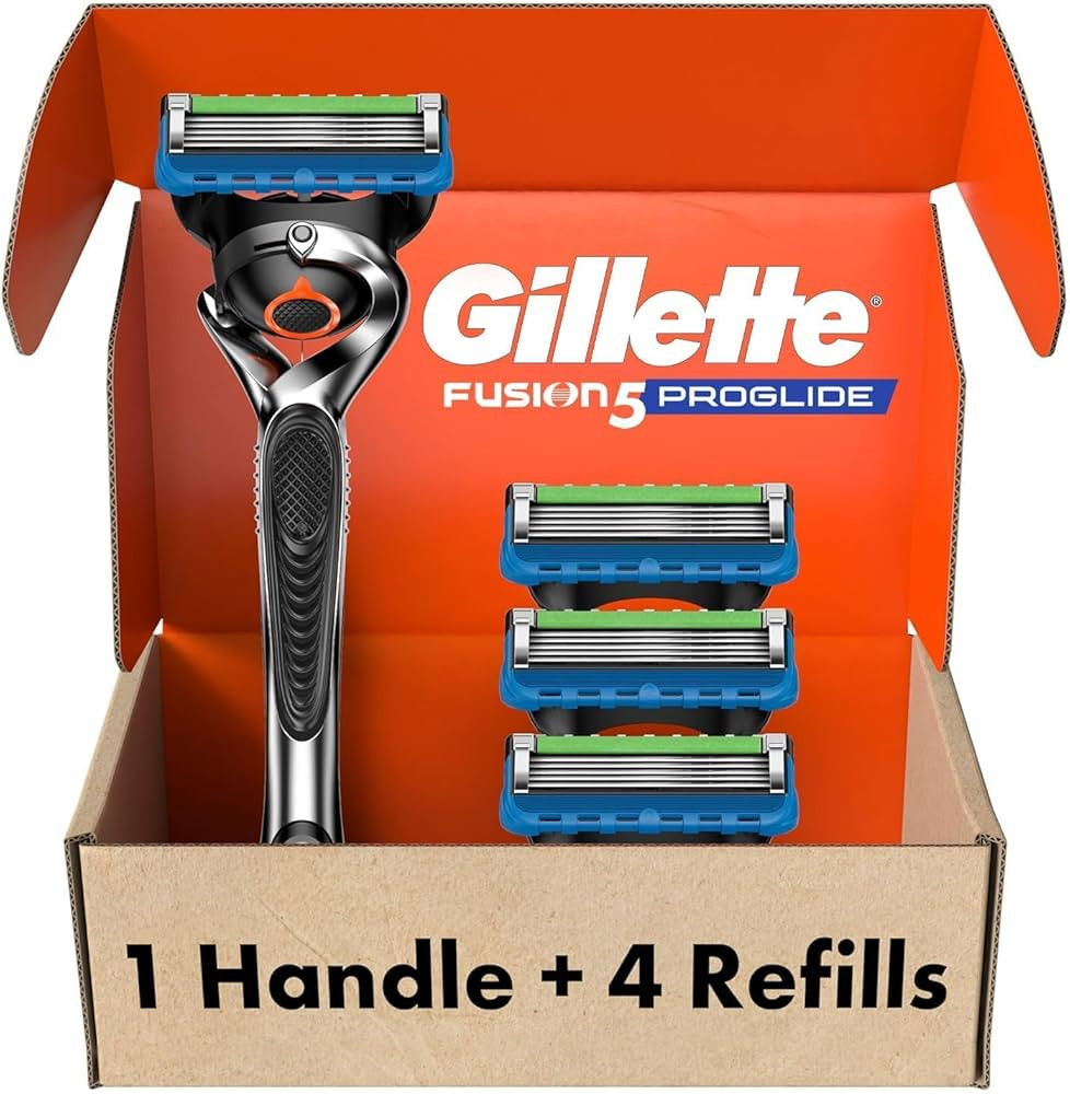 Gillette Fusion ProGlide Razor for Men, Handle + 4 Blade Refills | Amazon (US)