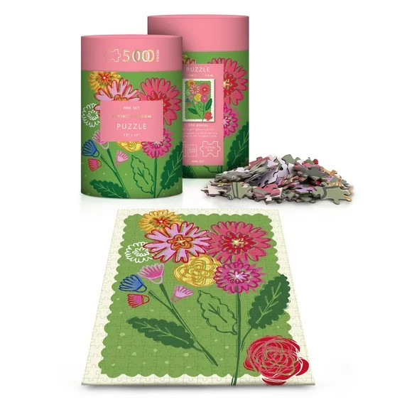 Pink Sky Puzzle 500 Piece Cylinder Tube Gift Jigsaw Puzzle | Walmart (US)