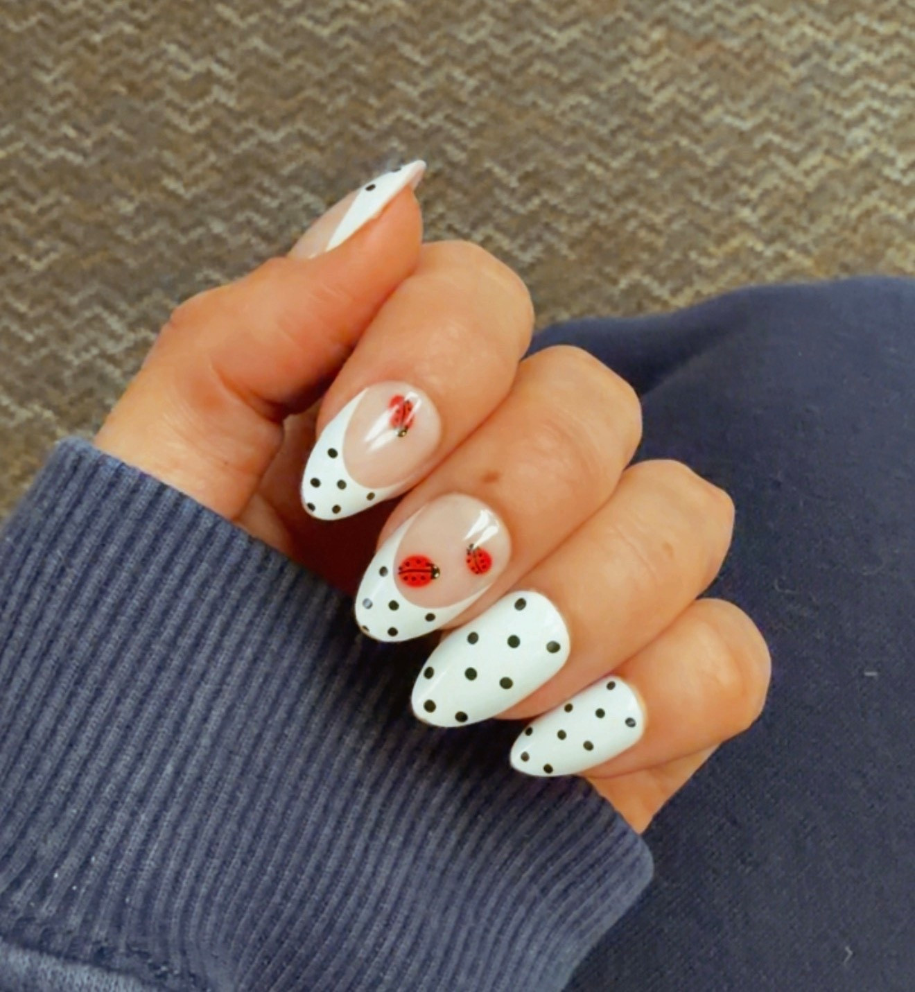 Polka Dot Press on Nails! Got a lot of compliments on these and they’re under $8!! 

#fakenails #presons

#LTKBeauty #LTKselfcare #LTKgrwm