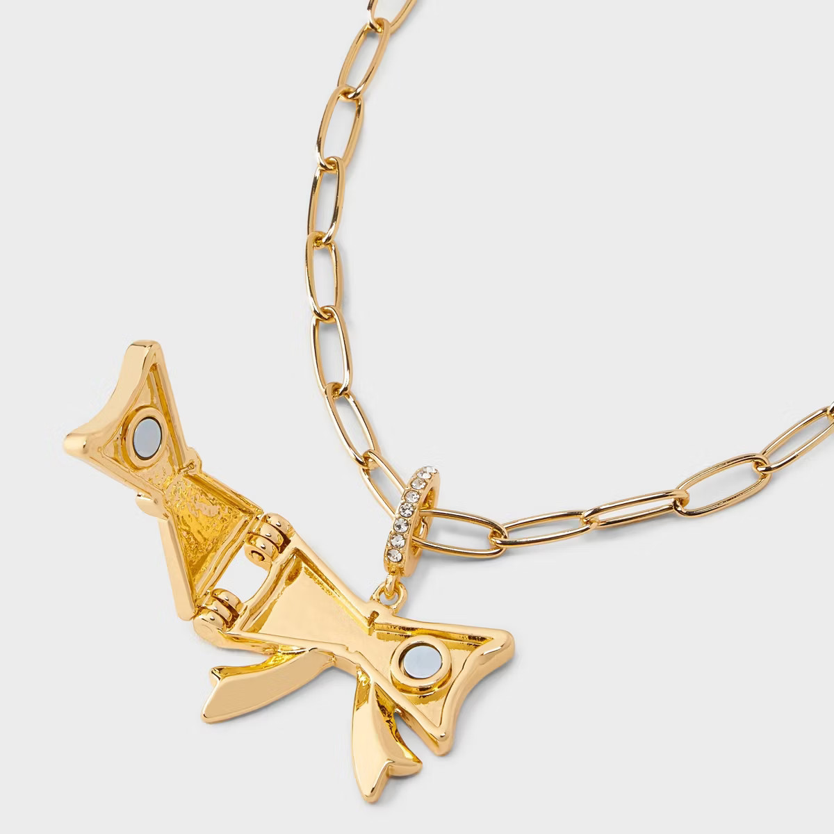 Bow Locket Necklace - A New Day™ Gold | Target