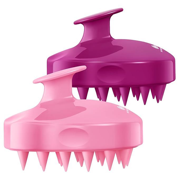 HEETA Hair Scalp Massager Shampoo Brush 2 Pack, Soft Silicone Bristles to Remove Dandruff, Waterp... | Amazon (US)