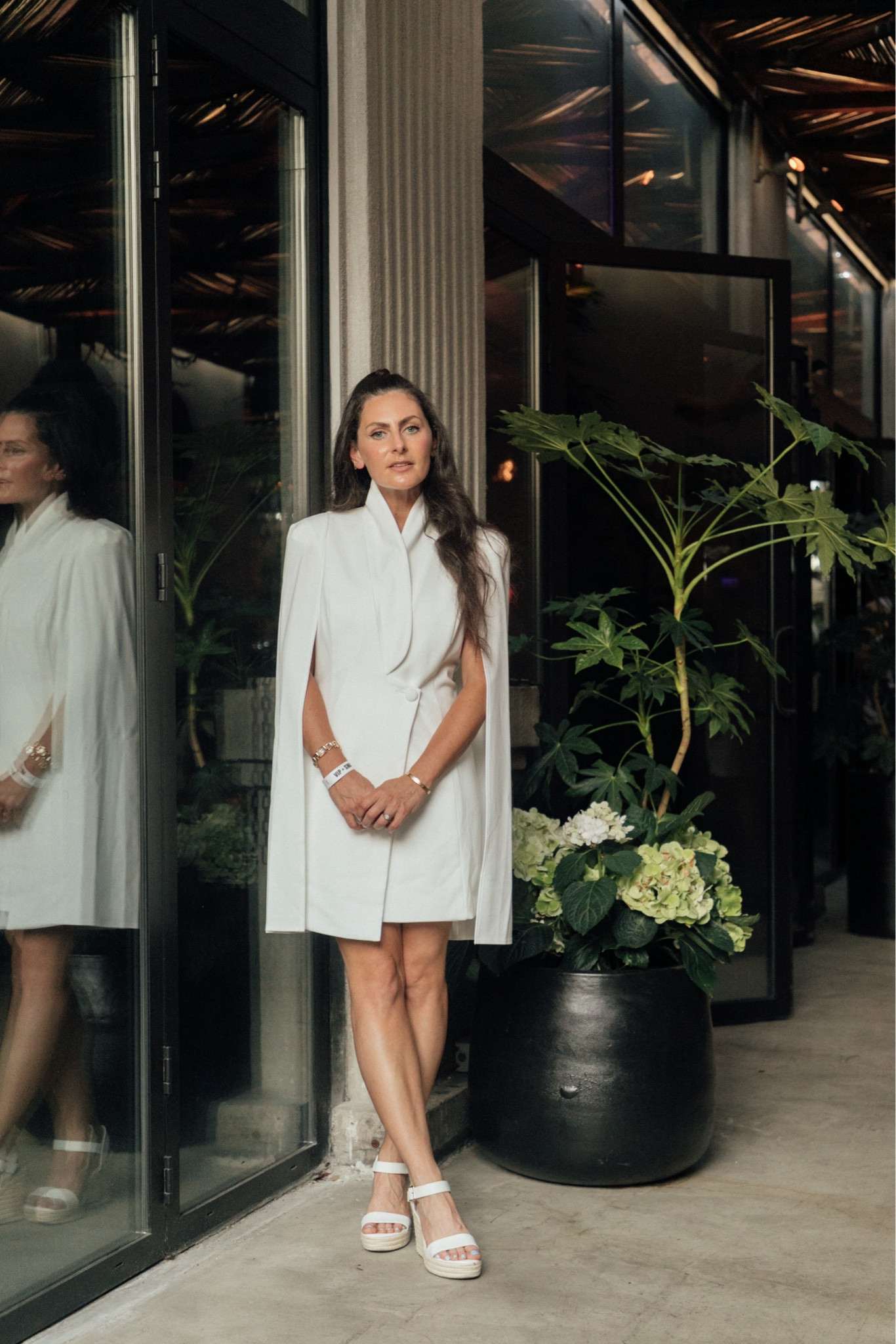 Such a great summer dress for a white party, bride, or for work. Couldn’t love this cape more! 

#LTKWedding #LTKSeasonal #LTKWorkwear