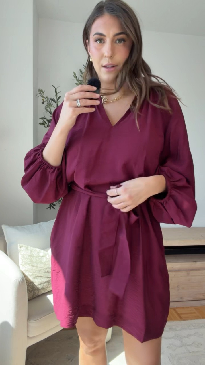 This color is EVERYTHING for fall 🍷 The cinched waist + flowy sleeves make it feel so flattering and easy for dinner, date night, or a fall event.

Walmart fashion, burgundy dress, fall dress outfit, wine colored dress, affordable fall fashion, fall date night outfit, women’s fall style, flattering fall dress, autumn outfit inspo

#LTKSeasonal #LTKWedding #LTKWorkwear
