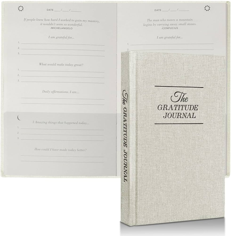 The Five Gratitude Journal ，Gratitude Journal for Women & Men 2023- A Simple Undated Hardcover ... | Amazon (US)