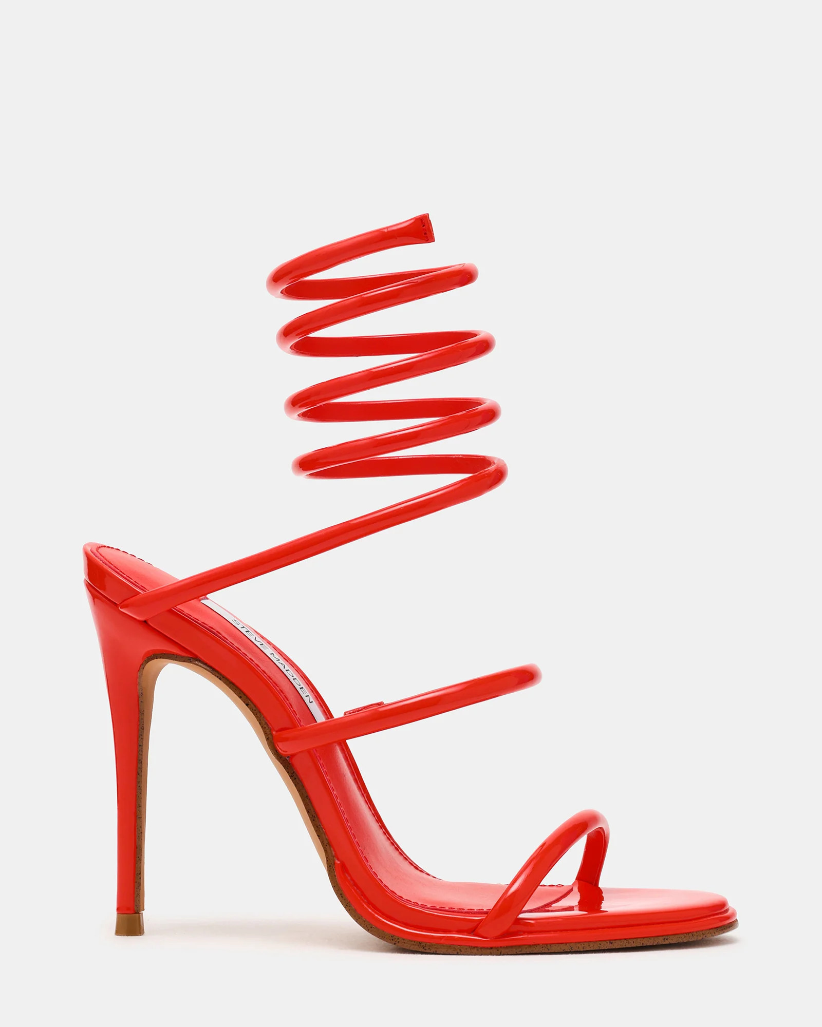 Steve Madden Women's Exotica Strappy Heels - Red Orange - Size 10 - Synthetic | Steve Madden (US)