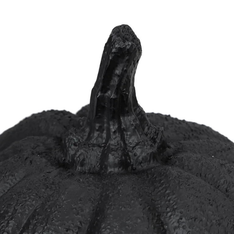 My Texas House Halloween Jack-o'-Lantern Tabletop Decoration, Black, 9" | Walmart (US)