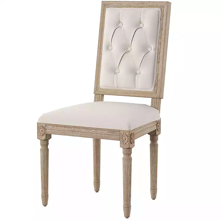 Tufted Linen Ryder Dining Chairs, Set of 2 | Kirkland's Home