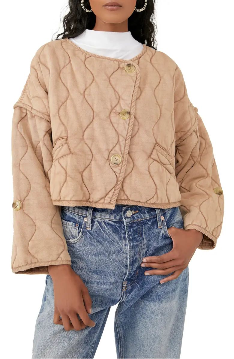 Free People Gwynnie Quilted Cotton Jacket | Nordstrom | Nordstrom