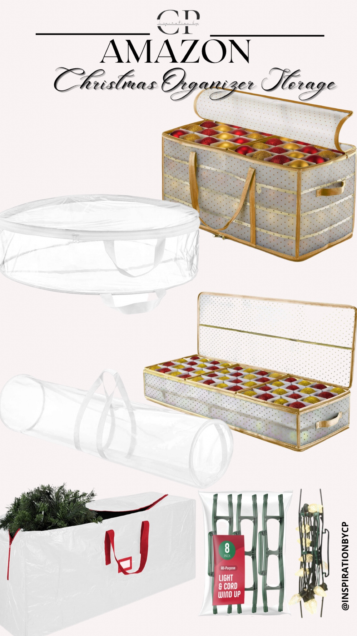 Christmas Storage 
Amazon find, bins, storage, organizers, ornaments organizer 

#LTKhome #LTKFind #LTKSeasonal