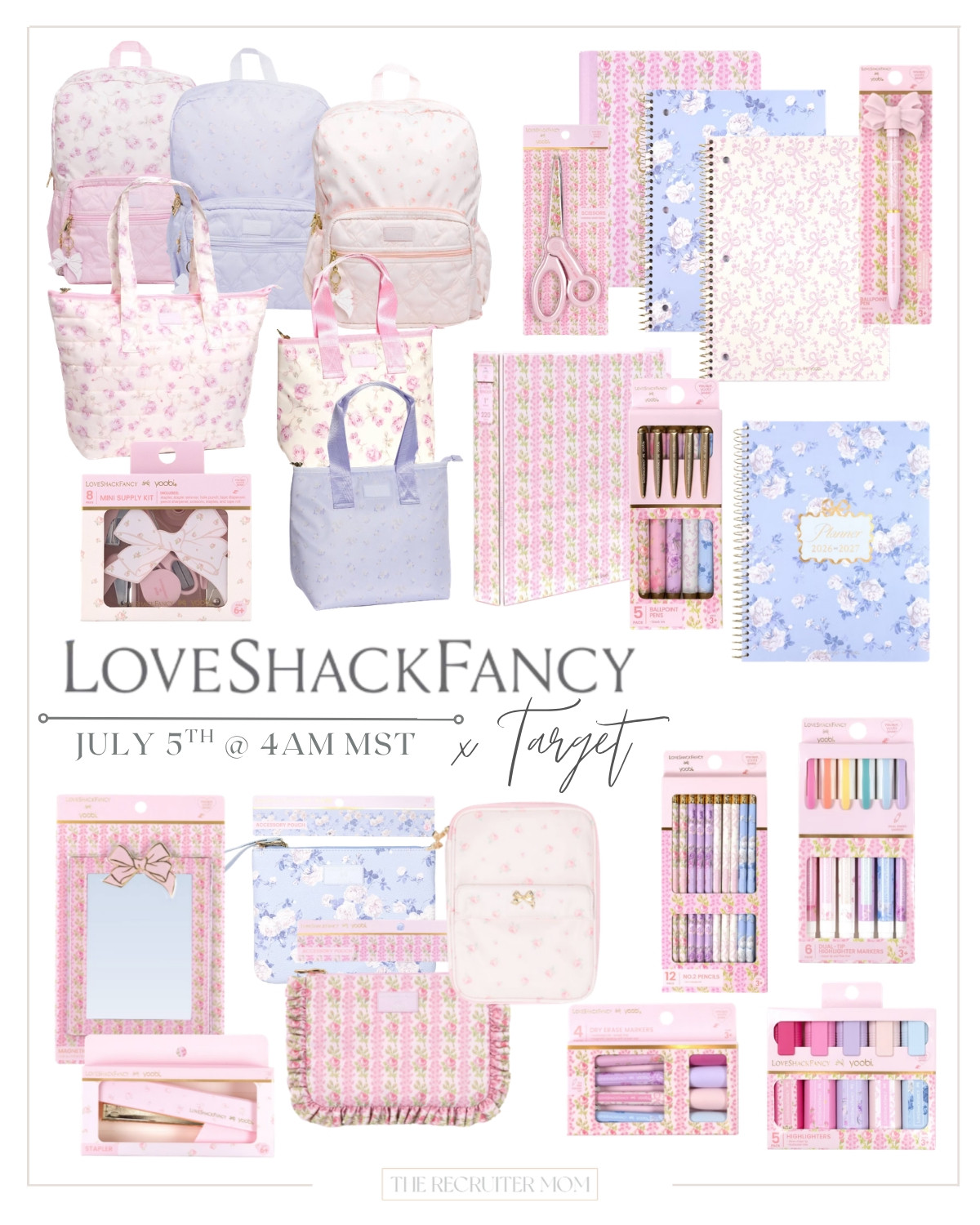 🎀🌸 Back to school just got a whole lot prettier. 🎀🌸 

The LoveShackFancy x Target collection lands July 5th @ 4AM MST. Florals, ruffles, and ribbons for every notebook, backpack, and pencil case. Consider this your official reminder.  Yes, that's early. Yes, it's worth it.  Link to all the items

#LTKSeasonal #LTKHome #LTKKids