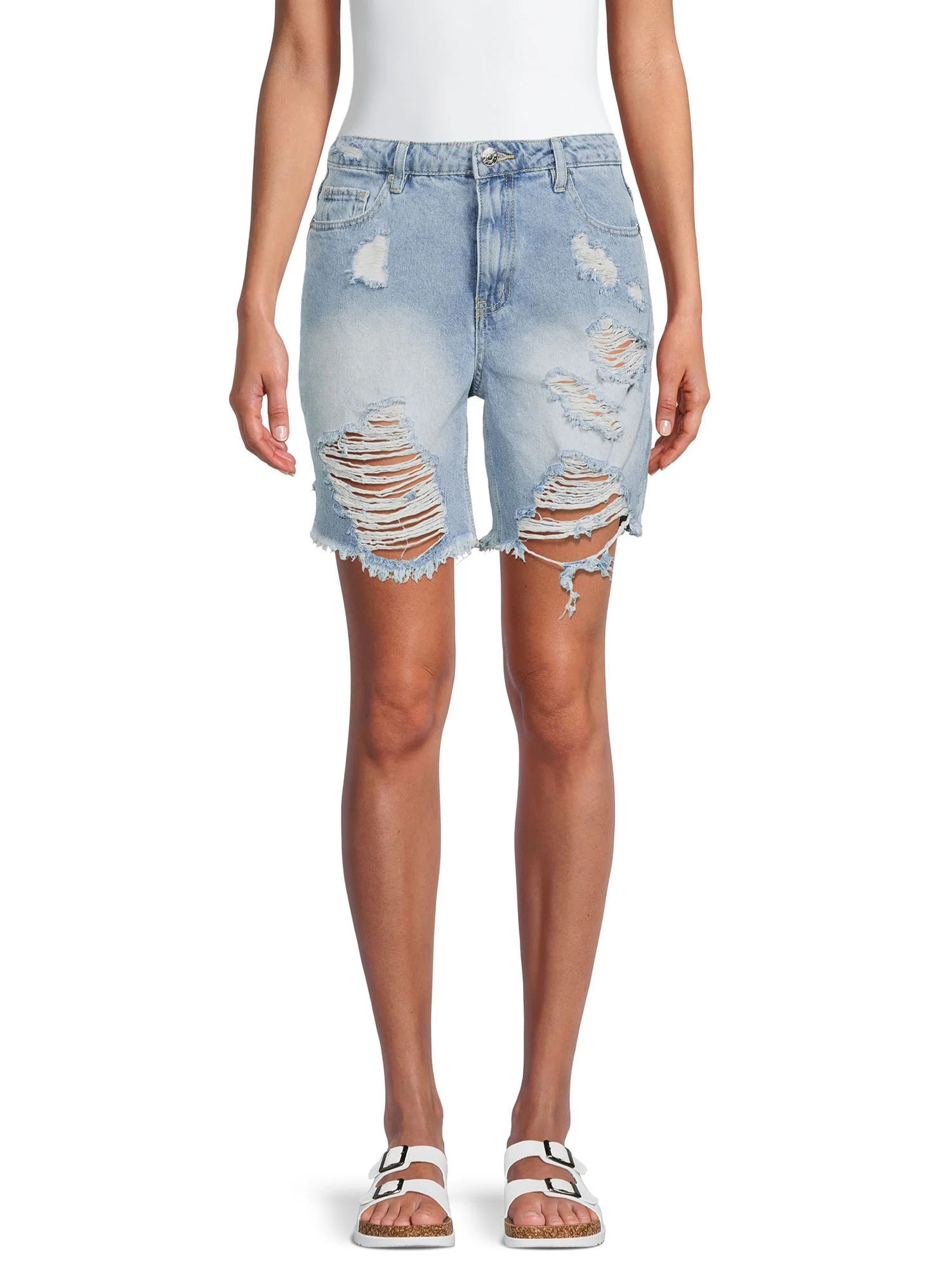 Madden NYC Juniors Destructed Dad Short | Walmart (US)