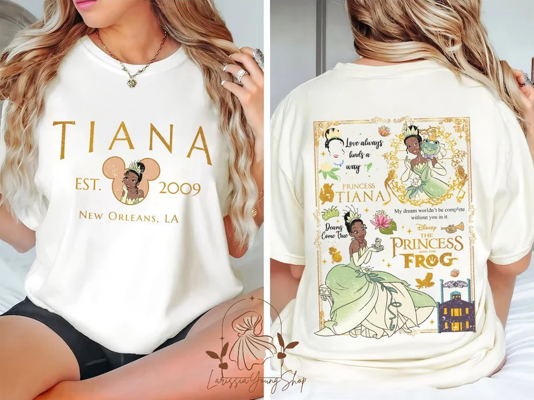 Princess Tiana Shirt Retro Disney Princess Shirt Comfort - Etsy | Etsy (US)