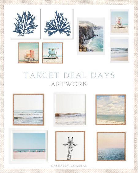 There’s some beautiful coastal artwork in Target’s Deal Days sale, which is running through Saturday! Most of these are 20%-50% off, and many come in multiple sizes! The set of three in the top right is unframed so that you can customize with your own frames! I also love the some of the smaller sizes for shelves and console tables! 
- 
coastal decor, beach house decor, beach decor, beachy decor, beach style, coastal home, coastal home decor, coastal interiors, coastal family room, living room decor, coastal decorating, coastal house decor, home accessories decor, coastal accessories, living room decor, neutral decor, neutral home, blue and white home, blue and white decor, target artwork, target home, coastal artwork, beach artwork, wall decor living room, artwork for home, blue and white art, affordable art, coastal art on sale, art on sale, coastal home decor on sale, bathroom artwork, bedroom artwork, Target artwork, home decor, decor under 50, home decor under $50, home decor under $100, NSale, Target home finds, Target sale, unframed art, framed art, coastal prints, summer artwork, surfer artwork, ocean artwork, Deny Designs art, lifeguard art, photography art, abstract art, artwork under $50, artwork under $100, affordable artwork, nursery artwork, giraffe artwork, coral artwork, blue and white art

#LTKunder50 #LTKsalealert #LTKhome