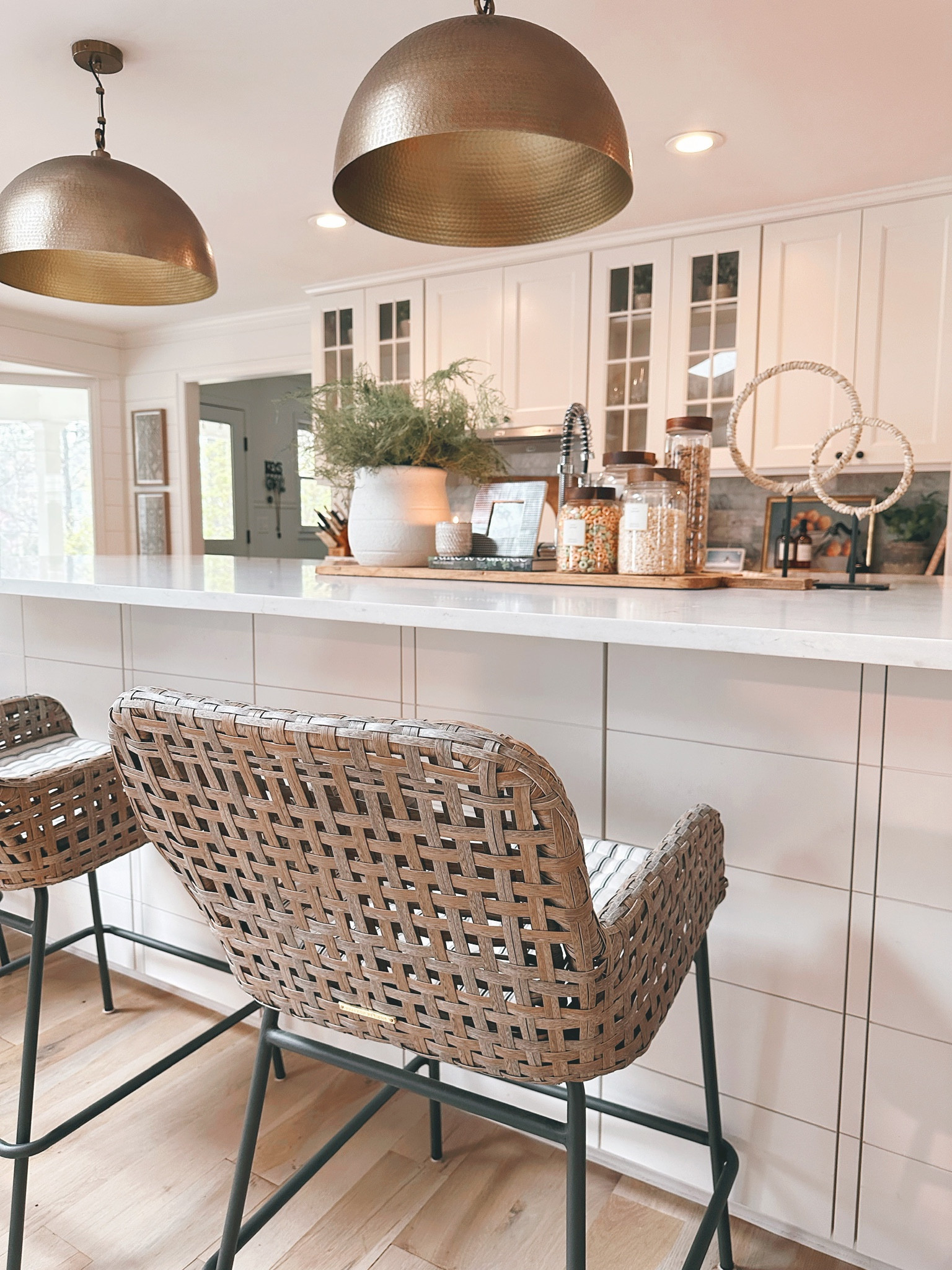 Kitchen inspo, kitchen decor, kitchen design ideas, counter stools, kitchen island decor, kitchen island, island lighting 

#LTKsalealert #LTKSeasonal #LTKhome