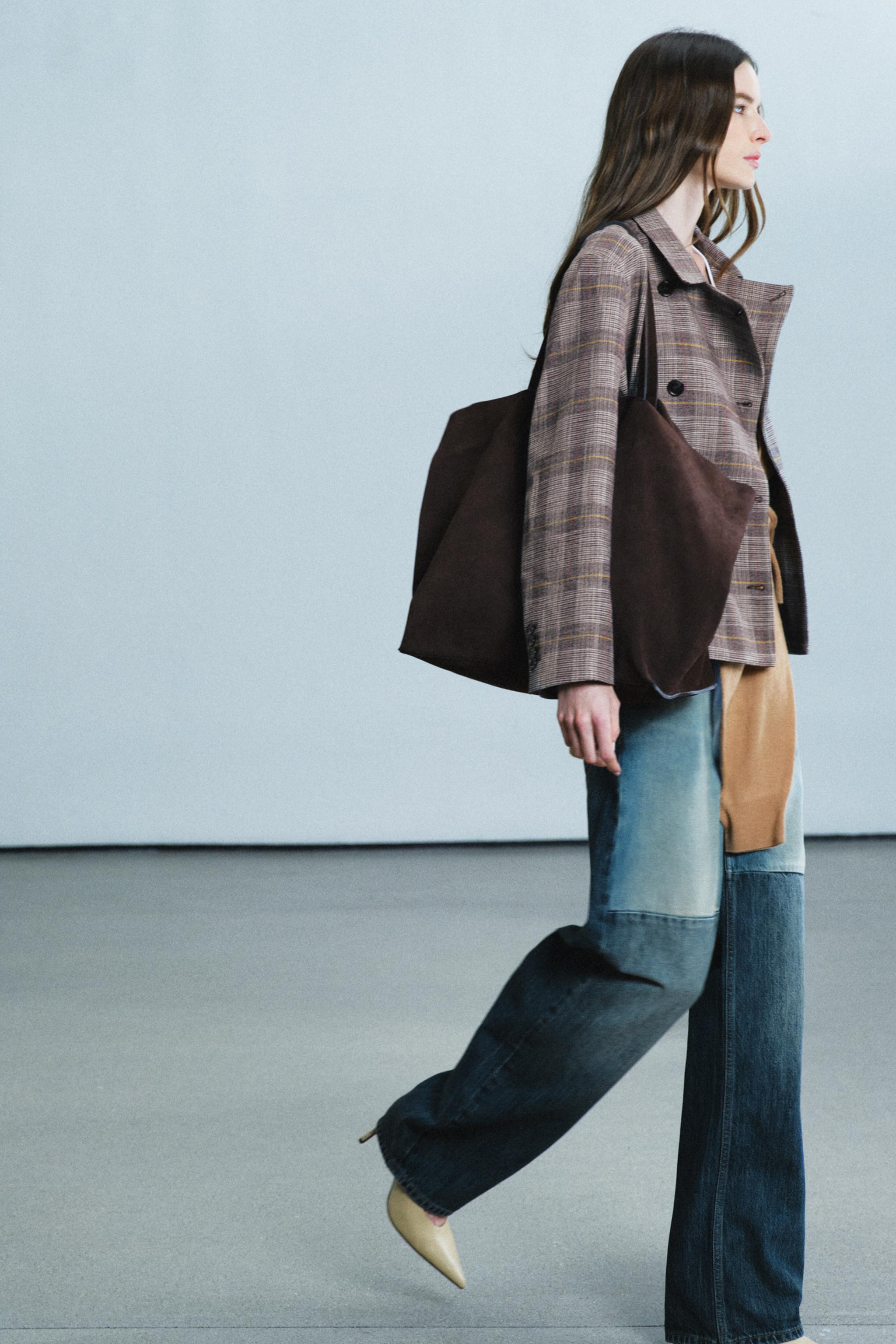 MAXI SHOPPER IN PELLE SCAMOSCIATA | Zara IT