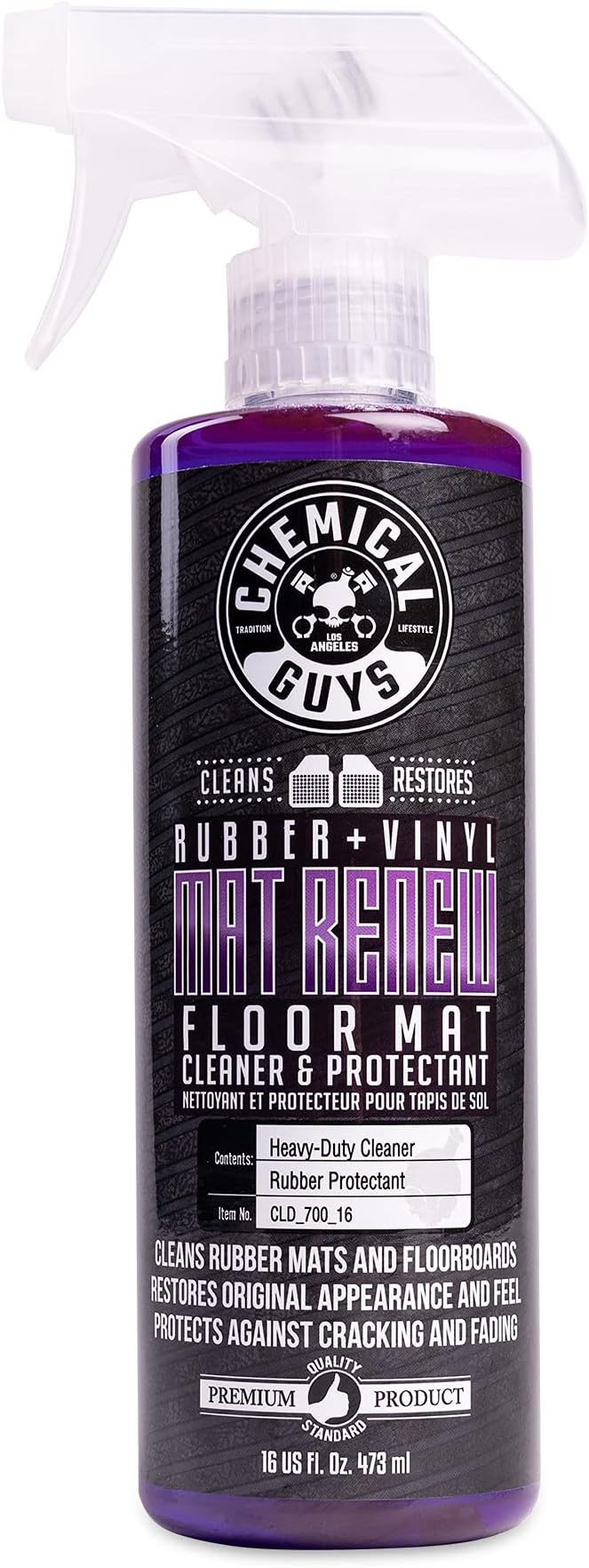 Chemical Guys Mat Renew Rubber and Vinyl Car Floor Mat Cleaner & Protectant - Cleans & Restores R... | Amazon (US)