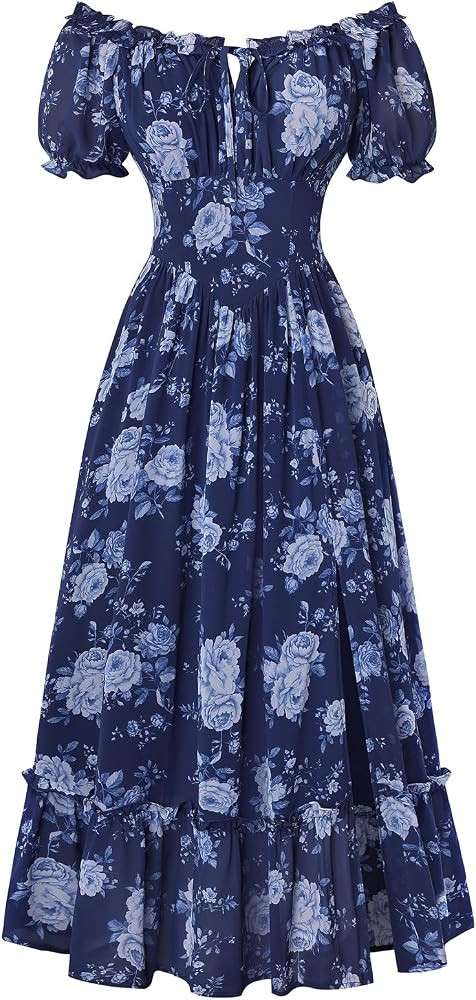 Scarlet Darkness Florales Korsettkleid f\u00fcr Damen, Sommer, Cottagecore | Amazon (DE)