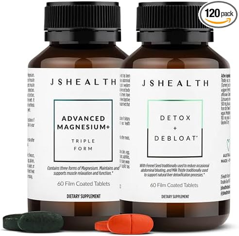 JSHealth Vitamins Bloating Bundle - includes Detox + Debloat Liver Health Formula & Metabolism+ N... | Amazon (US)