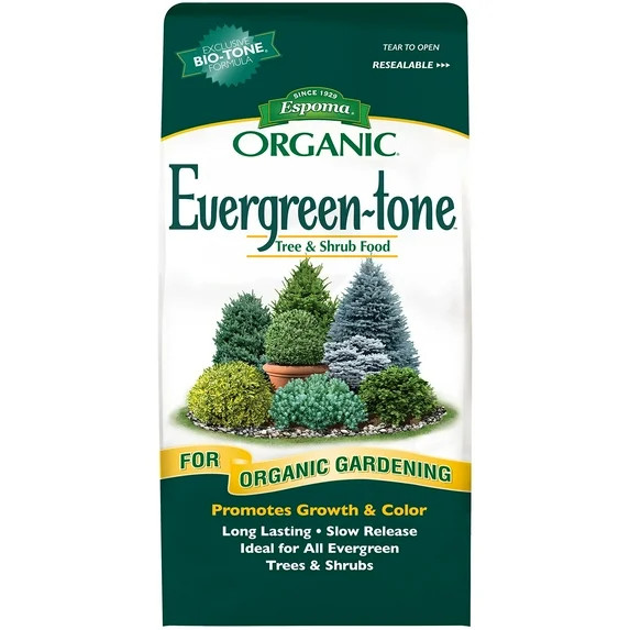Espoma Organic Evergreen-Tone 4-3-4 Fertilizer and Plant Food for Evergreens, 8 lb | Walmart (US)
