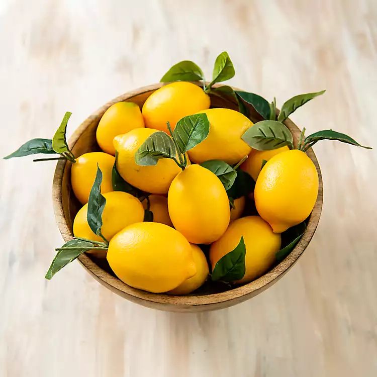 Artificial Lemons, Set of 12 | Kirkland's Home