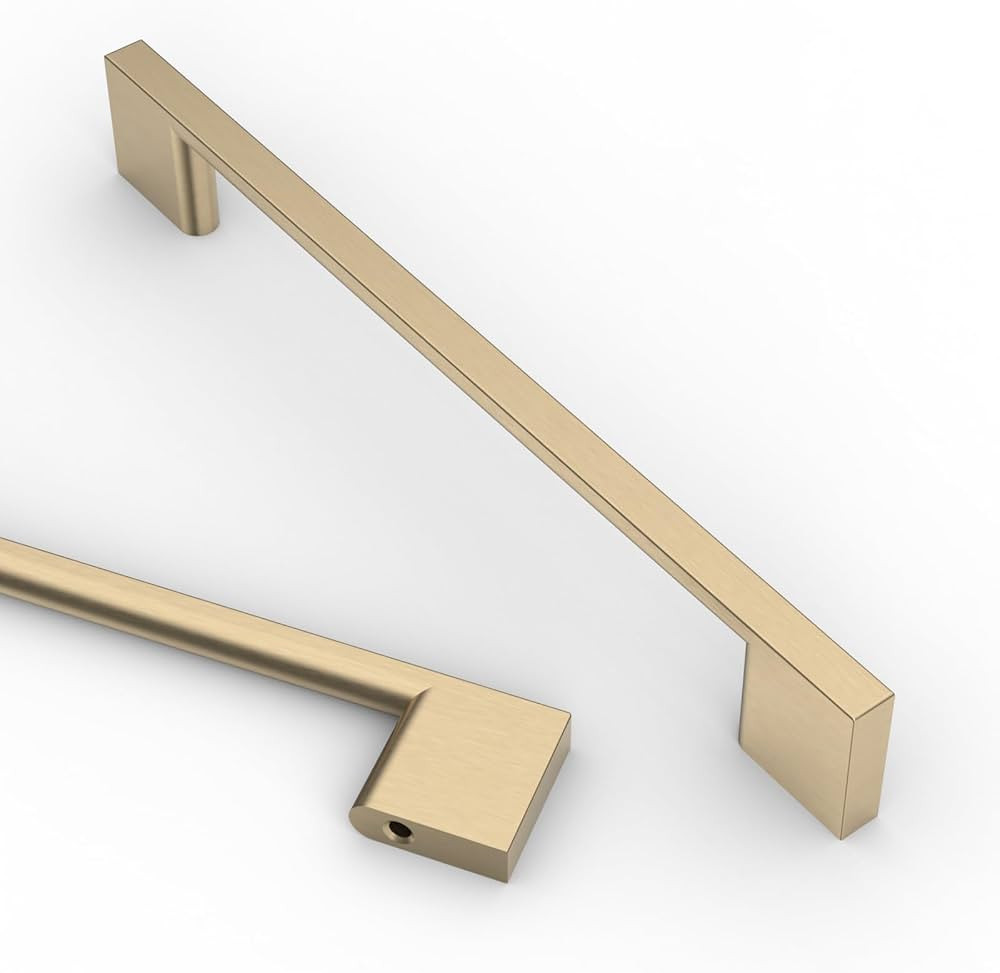 Asidrama 6 Pack 6.3 Inch(160mm) Brushed Brass Kitchen Cabinet Handles, Cabinet Pulls Kitchen Cabi... | Amazon (US)