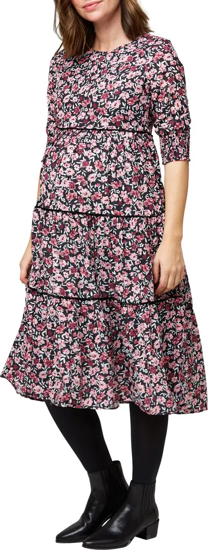Nom Maternity Aurora Midi Maternity Dress | Nordstrom | Nordstrom