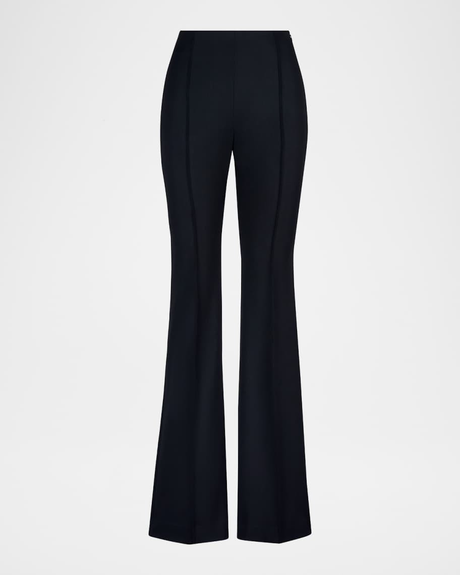 Pintuck Flare Pants | Neiman Marcus