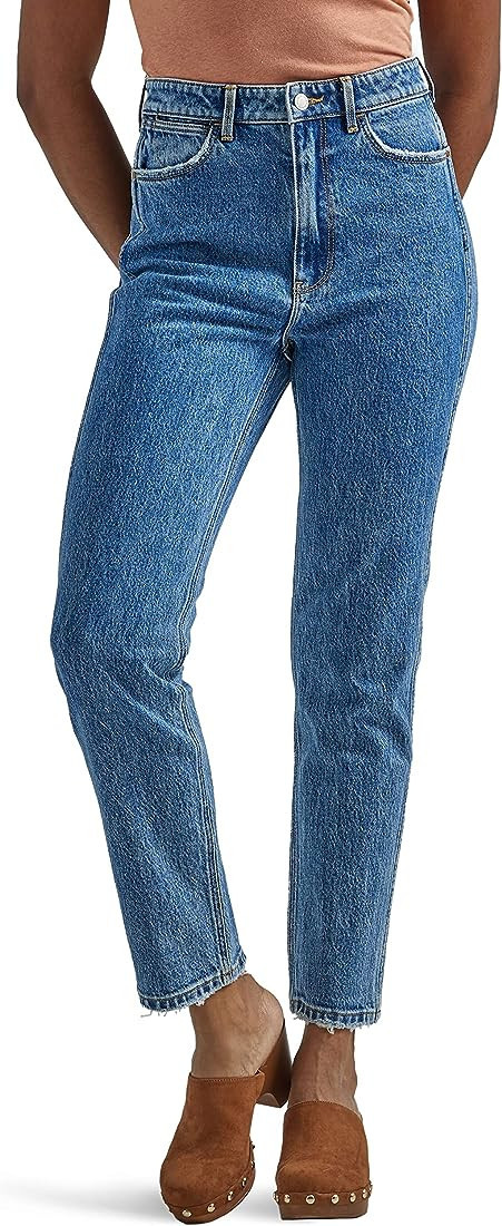 Wrangler Women's Tapered High-Rise Mom Jean | Amazon (US)