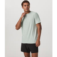 Vuori Strato Tech T-Shirt | Storm Blue Heather | Large | Vuori Clothing (US & Canada)