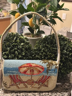 New Release Handcrafted in India Beach Scene Ocean Beaded Bag Viral TikTok NWT | eBay | eBay US