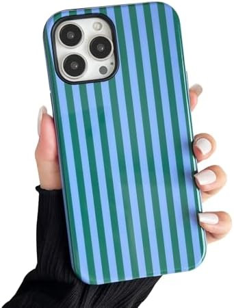 Compatible with iPhone 14 Pro Max Case, Cute Fashion Aesthetic Striped Pattern Cover for Women, S... | Amazon (US)