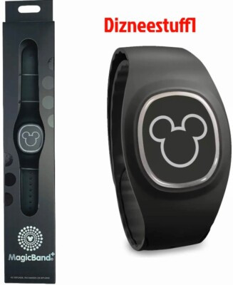 Disney Parks MagicBand+ SOLID BLACK Mickey Mouse Magic Band Plus Unlinked | eBay US