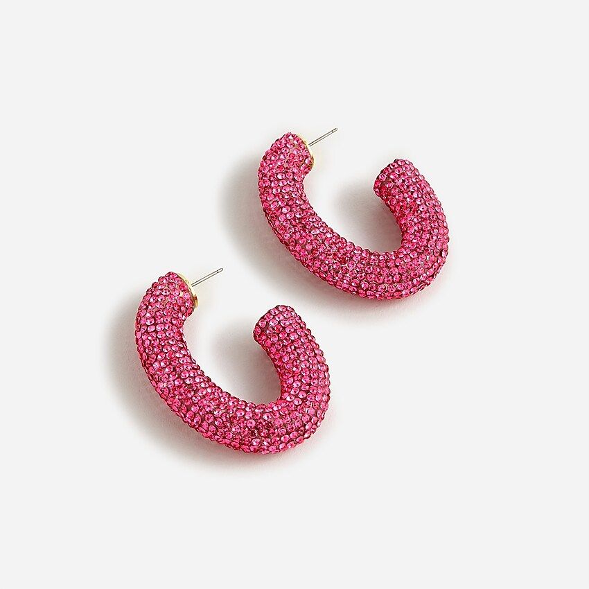 Sparkly beaded hoop earrings | J. Crew US