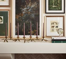 Botanical Forged Iron Candle Holder Centerpiece | Pottery Barn (US)