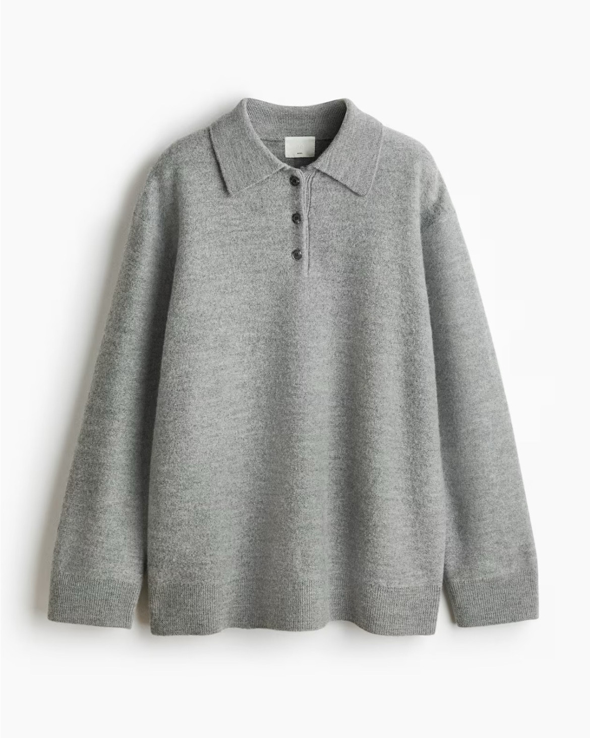 Gray collared sweater 
Wool polo sweater 

#LTKSeasonal